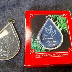 1986 Hallmark First Christmas Together ornament - Vintage